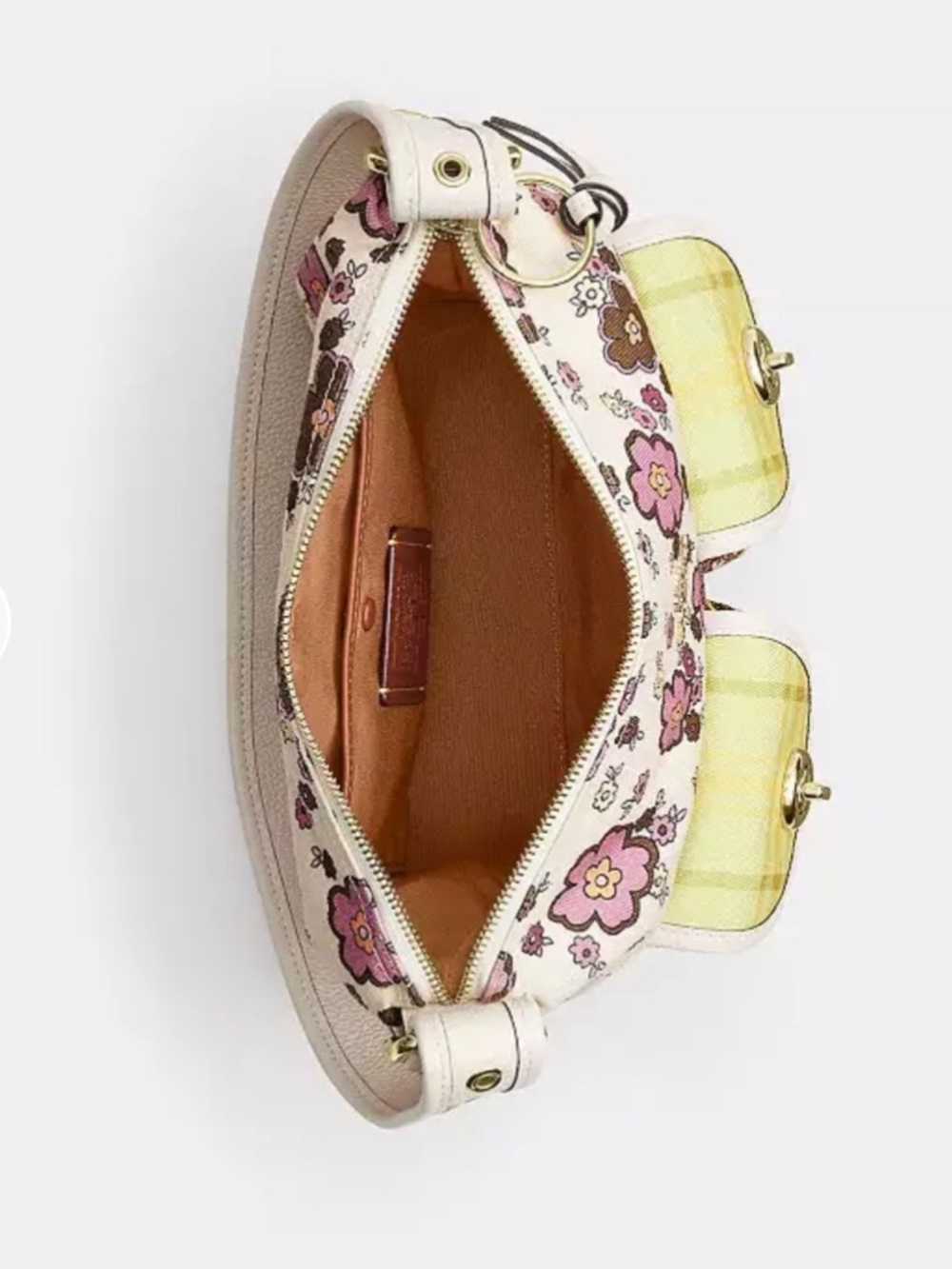 Coach cargo shoulder bag in floral print - Picture 2 of 14